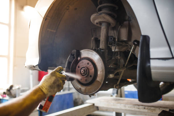 istock Car repair in the service station. 1190808848