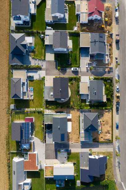 istock Modern Houses, Aerial Top View 1190810807