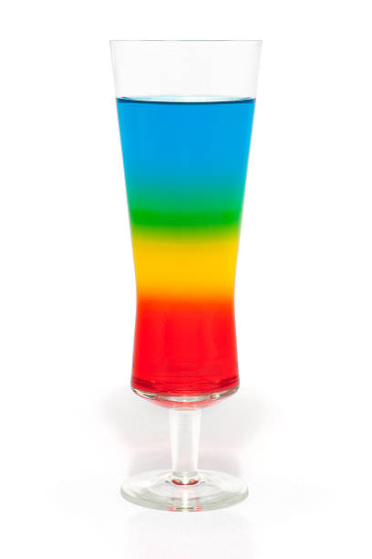 Rainbow coctail stock photo