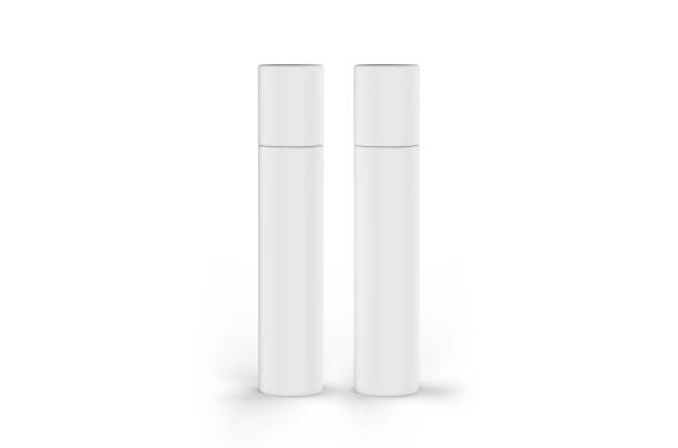 istock Mini perfume deodorant body spray mock up template on isolated white background, 3d illustration 1190822811