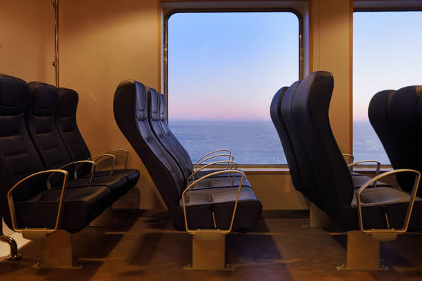 istock Passenger compartment on the sea ferry boat. 1190824704