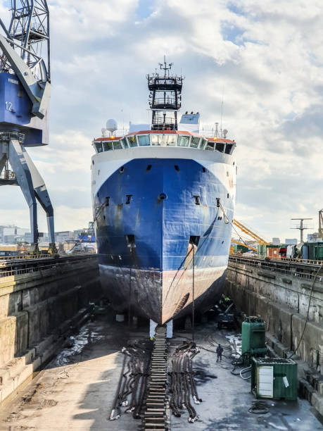 istock Wheelhouse of a modern offshore ship 1190825029