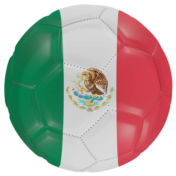 istock Mexico flag on a soccer ball 1190829255