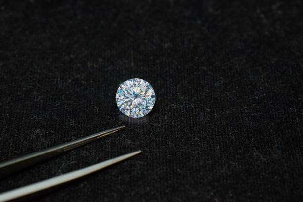 istock Clear and pure blue diamonds 1190833447
