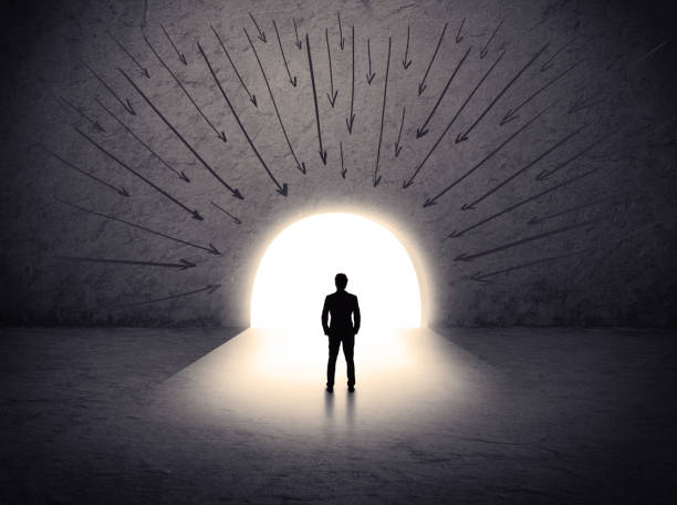 istock man standing in front of the huge gate 1190833472