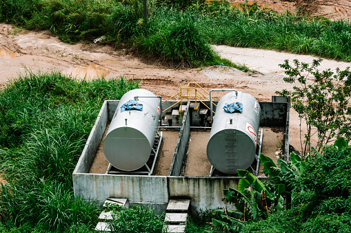 External fuel tanks in the Cameron Highlands.