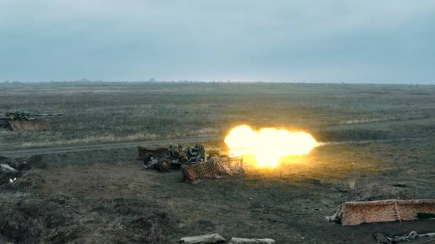 istock Artillery waiting to fire a gun 1190841031