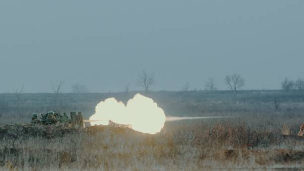 istock Artillery waiting to fire a gun 1190841091
