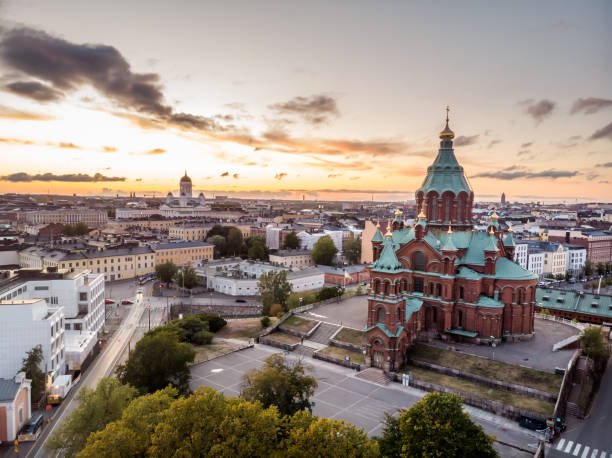 istock Finland aerial view 1190841450
