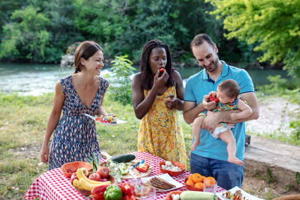 istock Healthy vegan eating in nature 1190841497