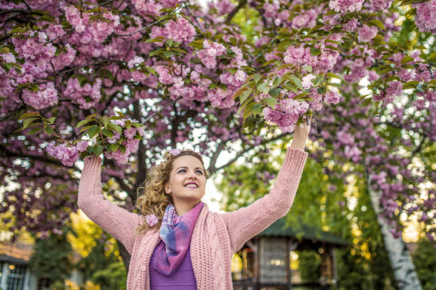 istock Woman enjoying in the backyard on spring 1190841866