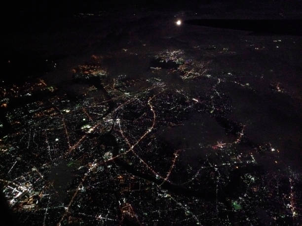 istock Tokyo night view from the sky. 1190850046