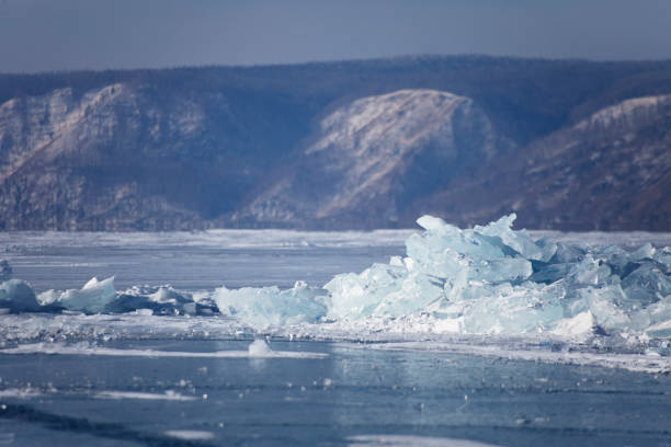 istock Lake Baikal ice-drift. Winter landscape 1190851585