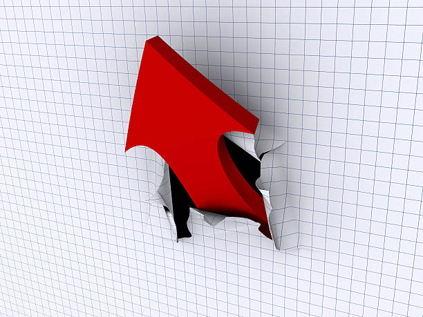 istock arrow pierces sheet of paper into cell 119085366