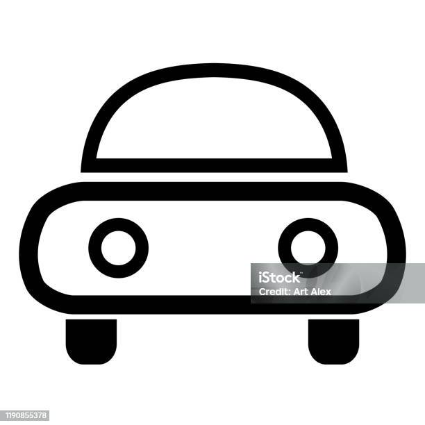 Ikon Mobil Datar Ikon Mobil Vector Ilustrasi Stok - Unduh Gambar