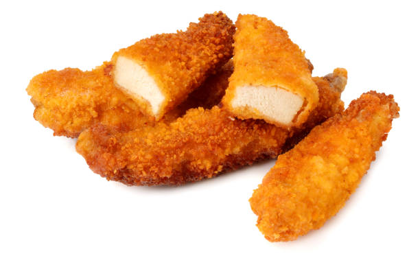 istock Chicken nuggets isolated on white background. fast food 1190856383