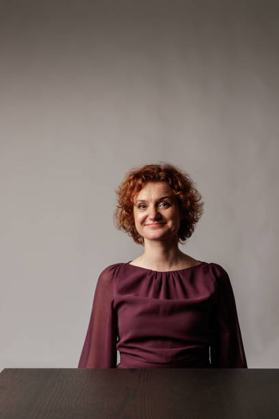 istock Happy red-haired woman. Good vibes. 1190858028