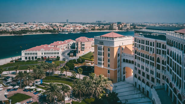 istock Panoramic view of the modern city Dubai. 1190860255