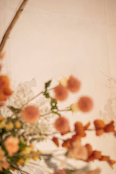 istock Brown vintage  wedding flower background 1190863707