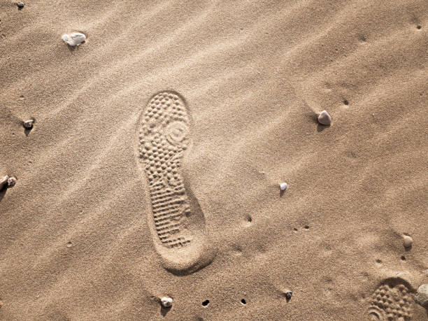 istock Shoe Print on The Sand 1190865327