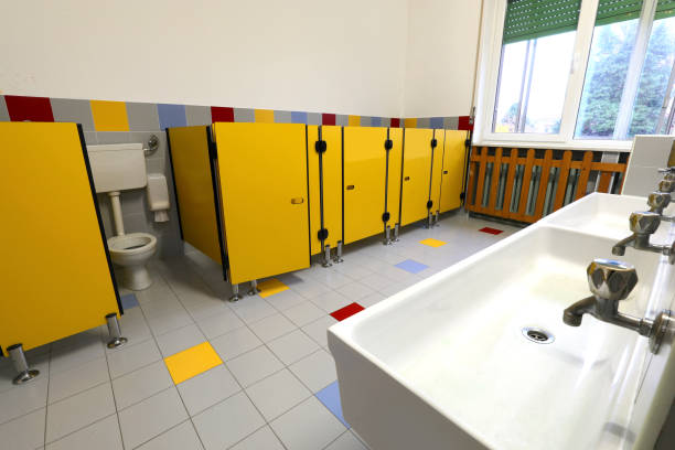 istock bathroom of school 1190865344