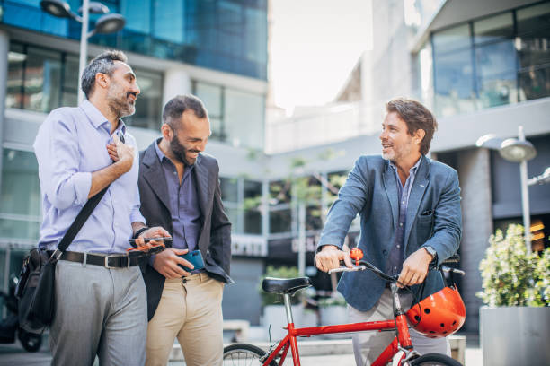 istock Three businessmen outdoors 1190868029