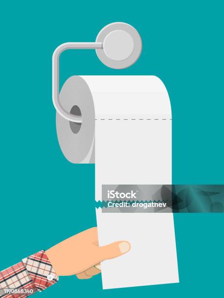 Ilustración de Rollo Blanco De Papel Higiénico En El Soporte y más Vectores Libres de Derechos de Baño - Baño, Papel, Lavabo - Instalación fija - iStock Ilustración de Rollo Blanco De Papel Higiénico En El Soporte y más Vectores Libres de Derechos de Baño - Baño, Papel, Lavabo - Instalación fija - iStock
