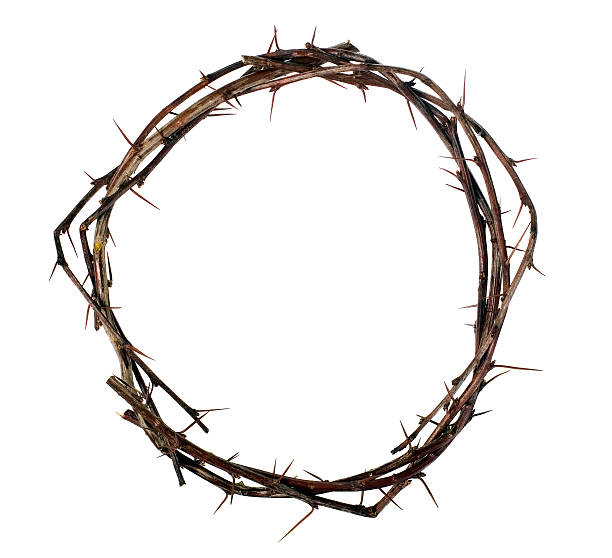 istock Crown of wood with thorns 119086998