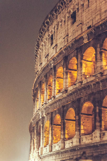 istock Rome Colosseum at night 1190872785