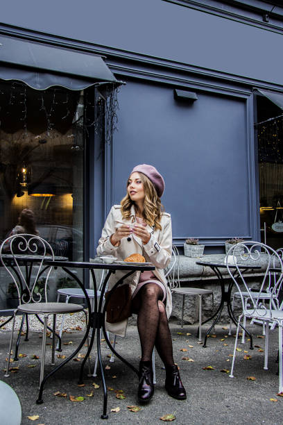 istock Enjoying good day. Woman drinking coffee. 1190877356