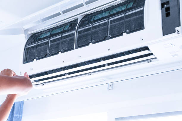 istock The airconditioner repairing by technician 1190879027