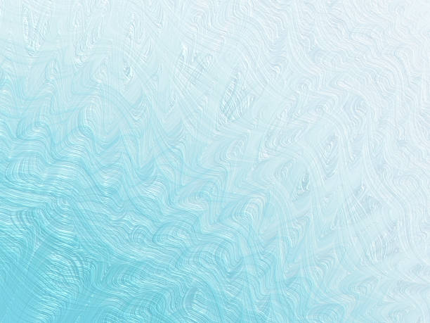 hellblau silber ombre frost muster weihnachten hintergrund abstrakte eis kristall frosted glas welle meer zickzack kurve fraktal enerspielte fine art - frosted glass glass textured crystal stock-fotos und bilder