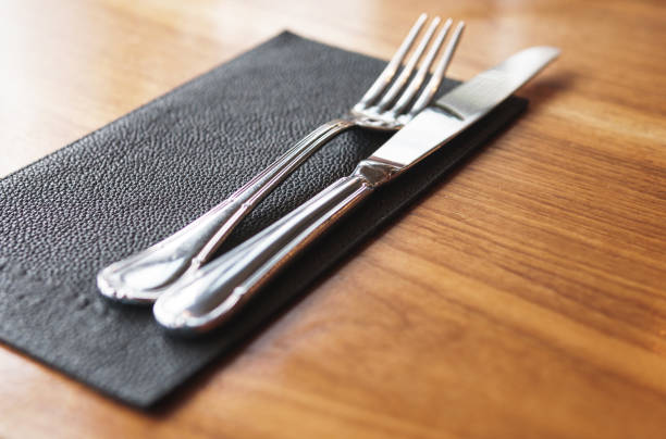 istock Fork and knife on the table in restaurant 1190887723