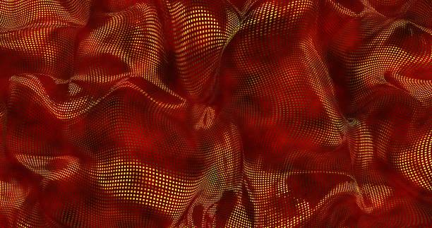 istock Red sparkly silk background. Glamour satin texture 3D rendering 1190890663