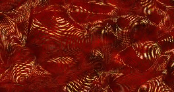 istock Red sparkly silk background. Glamour satin texture 3D rendering 1190891309
