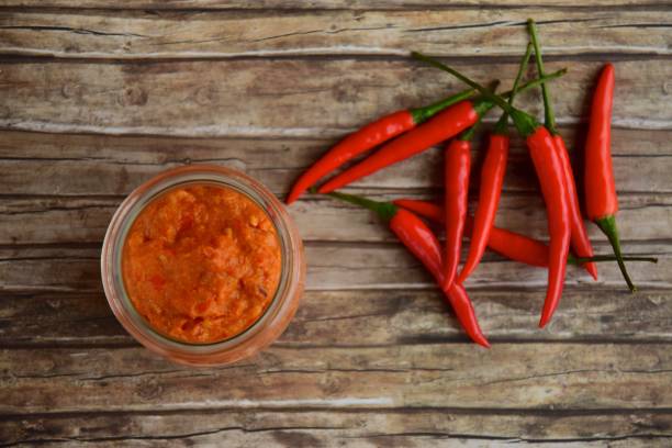 istock Homemade sambal tomat (spicy tomato chili sauce) 1190897699