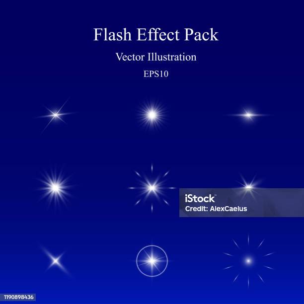 Flash String Effect Flash Effect Pack Light Sparkle Glowing Camera Lens Flare Vivid Star ...