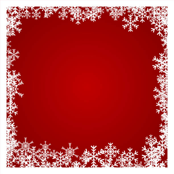 istock Christmas Background with White Snowflake, Winter Celebration, Merry Christmas Card, Seasonal holiday 1190898496