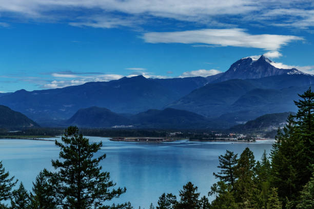 istock Rolling hills, snow and clouds on the sea to sky highway, BC, Canada 1190903486