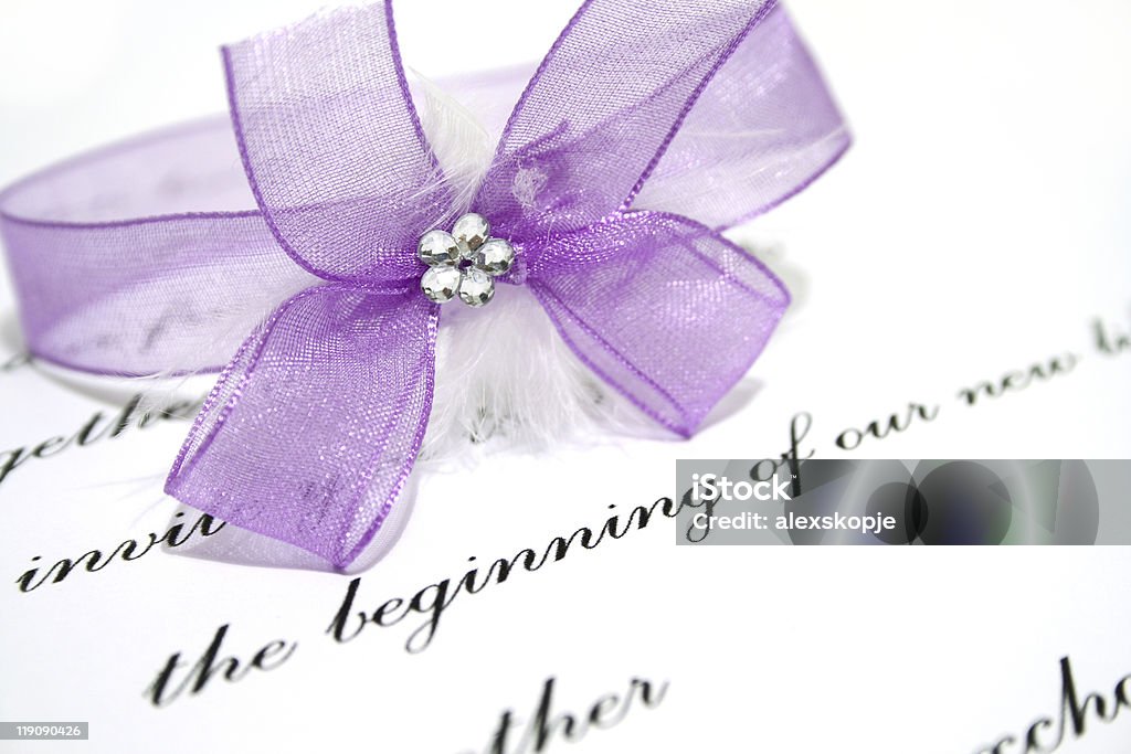 Tarjeta de invitación de boda - Foto de stock de Blanco - Color libre de derechos