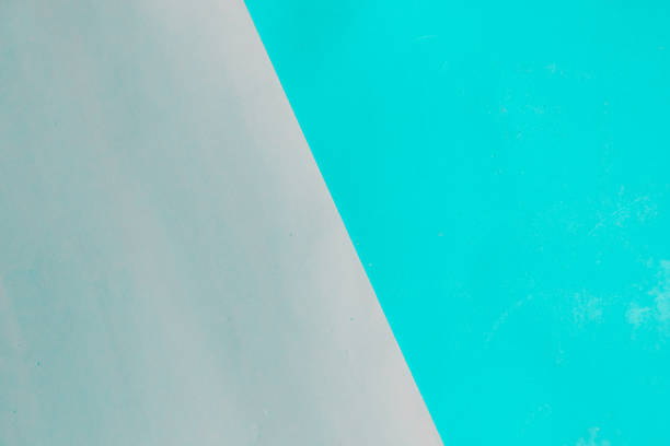 istock Gray and blue geometric paper background 1190916665