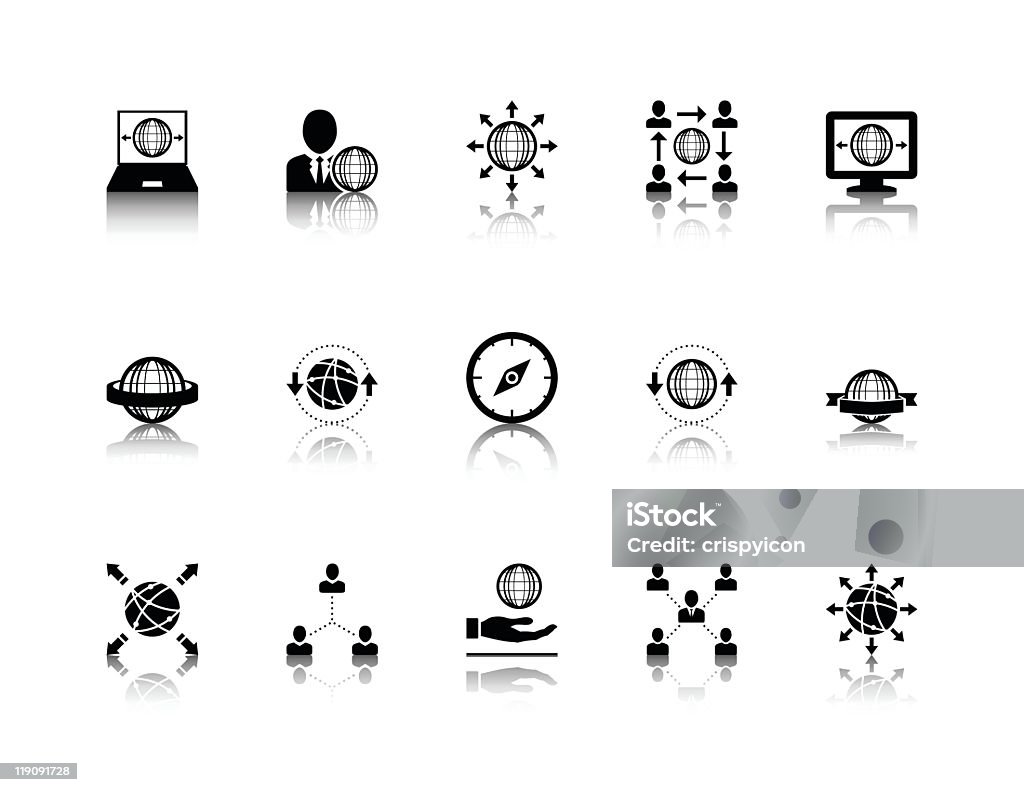 Kommunikation-Symbole - Lizenzfrei Biegung Vektorgrafik
