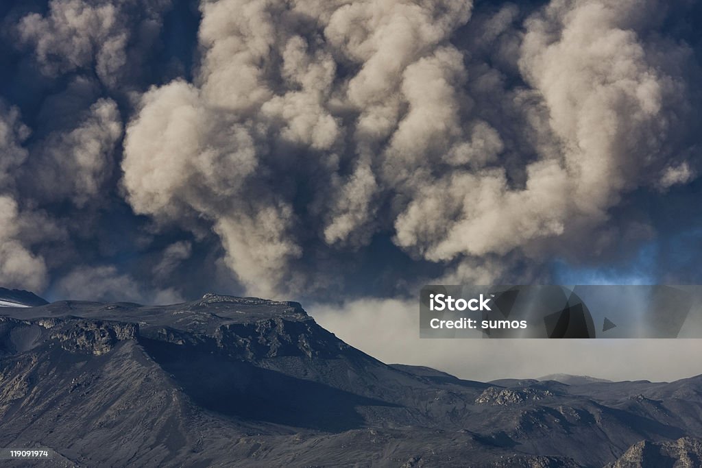 Eyjafjallajökull Ausbruch - Lizenzfrei Aktiver Vulkan Stock-Foto