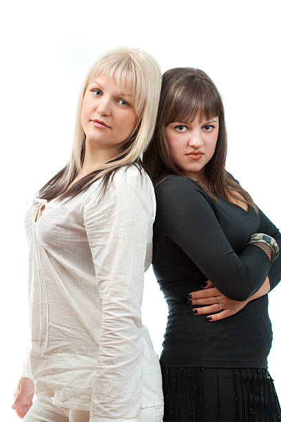 istock Two woman portrait 119092129