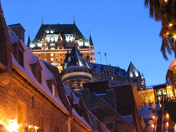 istock Chateau Frontenac atdusk in winter, Quebec City 119093859