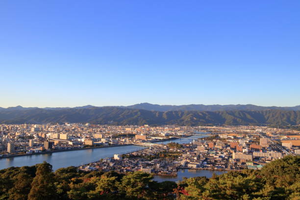 istock View from Godaisan Observatory, evening, Kokubu River(Kochi City, Kochi Prefecture) 1190939965