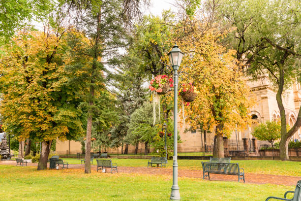 istock Cathedral Park in Santa Fe, New Mexico 1190941064