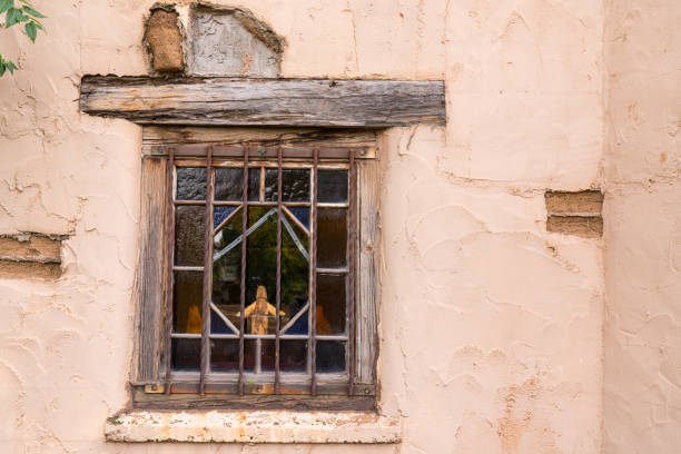 istock Old Southwestern Adobe Wall and Window 1190942568