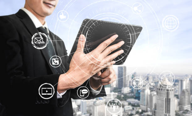 istock Social media and people network technology concept 1190949337