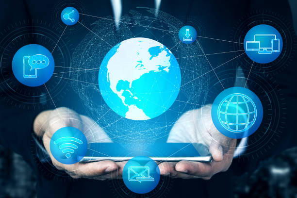 istock Social media and people network technology concept 1190949414